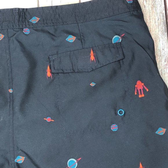 Original Penguin Men's Space Print Swimsuit Trunks - Picture 7 of 7